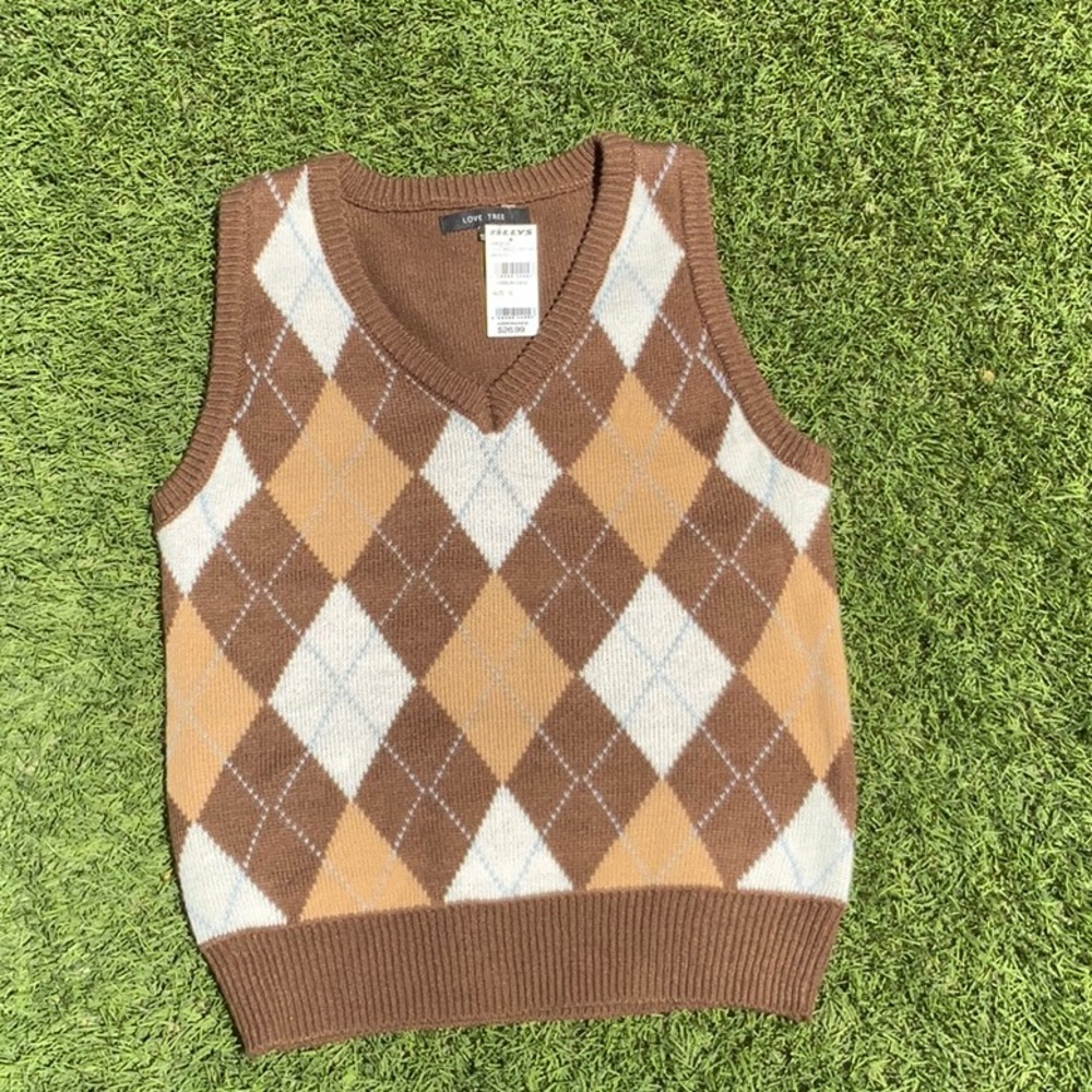 Argyle sweater vest